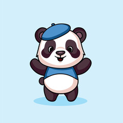 VECTOR PANDA, STICKERS, ILLUSTRATION ICONS, CARTOONS, PANDA ICONS FIT FOR ALL WEB, BANNER, STICKER AND BACKGROUND NEEDS