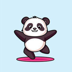 VECTOR PANDA, STICKERS, ILLUSTRATION ICONS, CARTOONS, PANDA ICONS FIT FOR ALL WEB, BANNER, STICKER AND BACKGROUND NEEDS