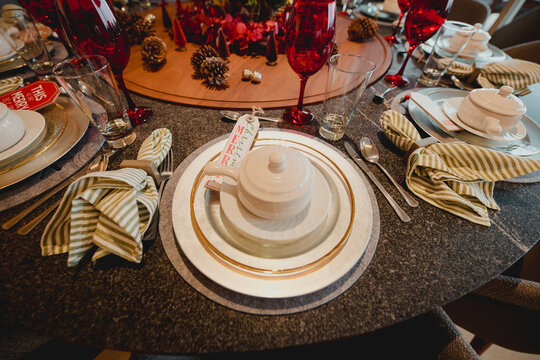 Decoraci&oacute;n para centro de mesa en navidad