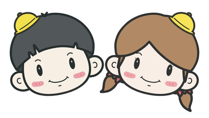 귀여운 아이들.