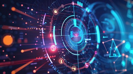 A radar chart analyzing the strengths and weaknesses of various digital marketing strategies