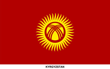 Flag of KYRGYZSTAN, KYRGYZSTAN national flag