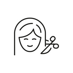 Haircut icon. Simple haircut icon for social media, app, and web design. Vector illustration.