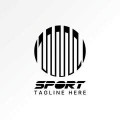 Logo design graphic concept creative premium abstract vector stock initial letter O 3D line font like iron bars. Related to monogram typography brand