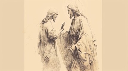 Faith and Eternal Life: Jesus Welcoming into Heaven, a Heartwarming Biblical Illustration of Salvation