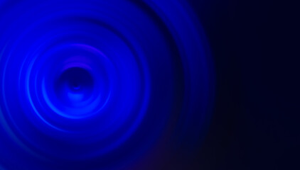 dark blue circle ripple pattern capillary wave top view swirl smooth texture abstract background with blank space