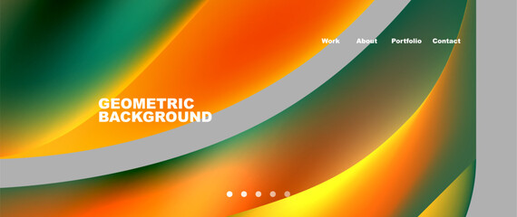 Dynamic flowing shapes concept design composition. Vector Illustration For Wallpaper, Banner, Background, Card, Book Illustration, landing page