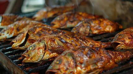 A picture of Barbecued fish