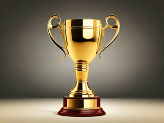 gold cup on a black background. prize, champion, first, sport, competition, isolated,Ai generated 