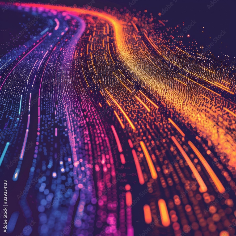 Aufkleber abstract visualization of decentralized finance (defi) with digital currencies and smart contracts i