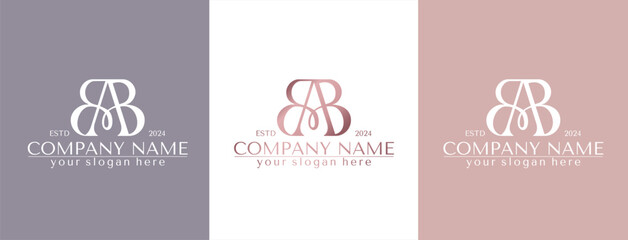 AB logo. BA letter logo template elements. personal monogram. Vector elegant logo. letter AB logo design