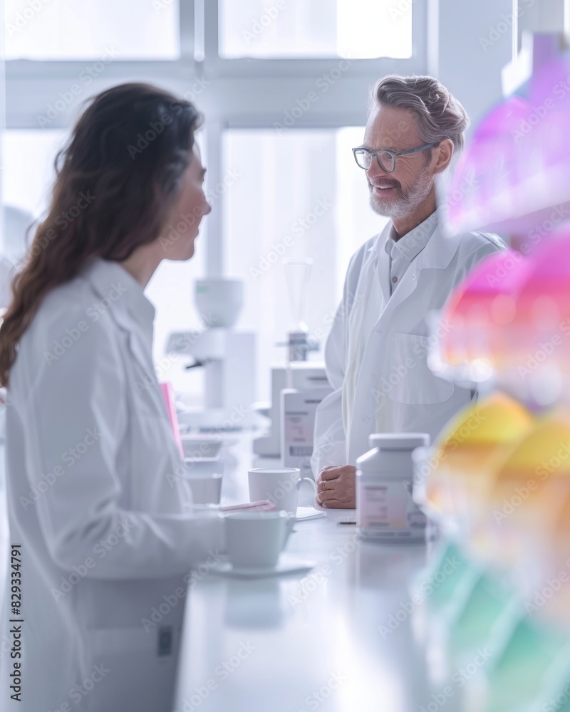 Poster Innovative Collaboration in Embryo Creation: Scientists of Diverse Ages and Genders Discuss Development in a High-Tech Lab with Holographic Displays