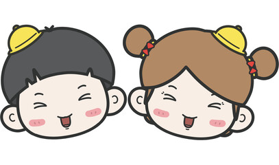 사랑스러운 귀여운 어린아이