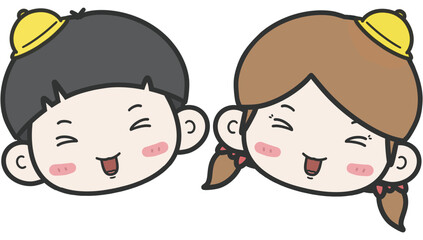 사랑스러운 귀여운 어린아이