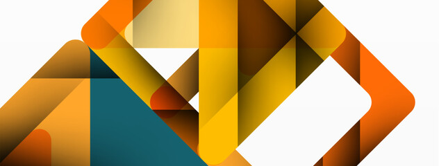 Obraz premium Business triangle and squares vector abstract background. Vector Illustration For Wallpaper, Banner, Background, Card, Book Illustration, landing page
