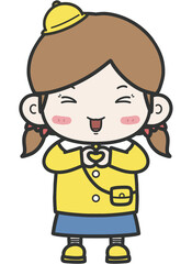 사랑스러운 귀여운 어린아이