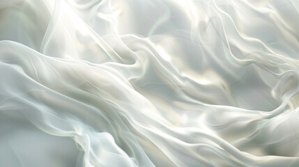 Obraz premium Celestial ivory smoke waves flow, suggesting purity and ethereal beauty.