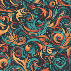 Very attractive floral and pattern background design 