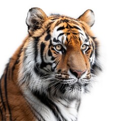 Fototapeta premium bengal tiger isolated on white