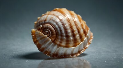 A Beautiful Sea Shell isolated on a transparent Background.