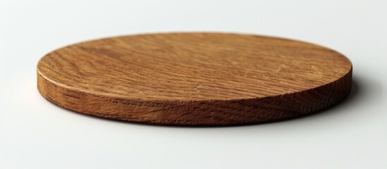 Sleek Dicut Coaster Modern Design on Smooth Wood Surface