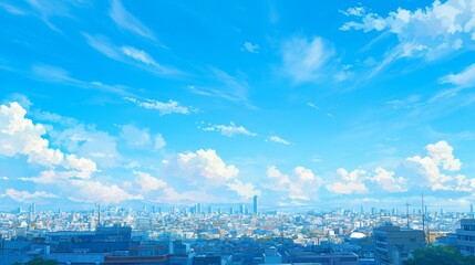 都会と空の風景5