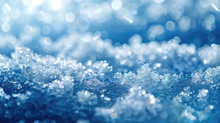 Obraz premium Textured background created by rough glistening snow and ice surfaces