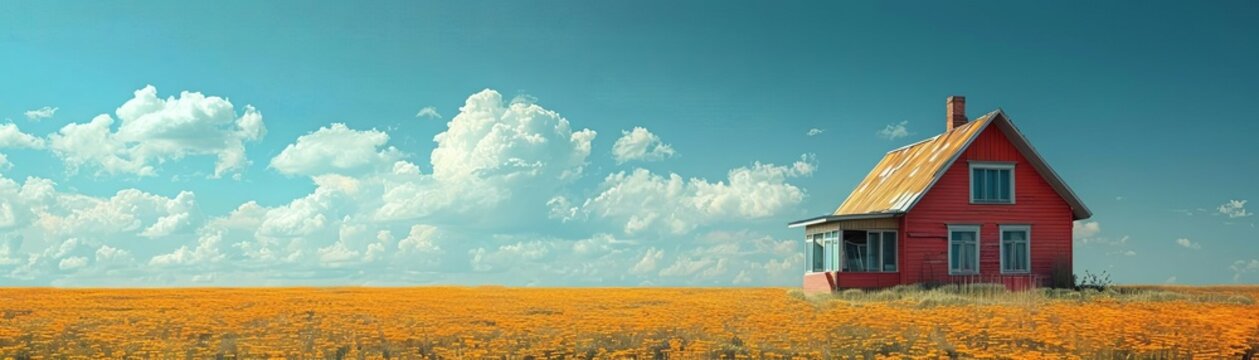 A house with a large coin slot on the roof, as if it were a giant piggy bank