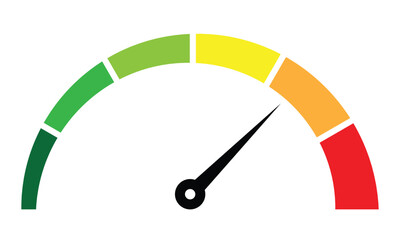 Speedometer, tachometer icon. internet car speed indicator sign. performance concept. fast speed sign. vector illustration on transparent background.