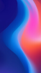 Elegant mesh wave blur vertical background featuring a shimmering pink, orange, and dark blue gradient for attention grabbing social media posts