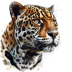 Close Fiercelooking Jaguar With Detailed