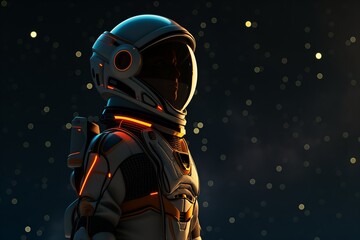astronaut in spacesuit by generative ai