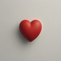 red heart on a wall