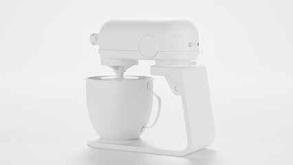 Modern standing mixer premium photo 3d render