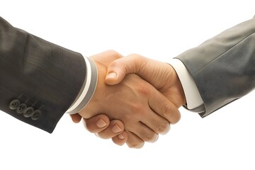 Businesspeople Shaking Hands in Sleek Professional Agreement