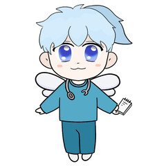 요정 캐릭터(요정+날개+귀여운+간호)