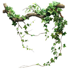 jungle vines isolated on transparent background © Imam Lutfi