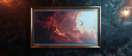 Ethereal frame mockup with a celestial theme, turning the room into a cosmic sanctuary