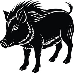 Boar vector silhouette