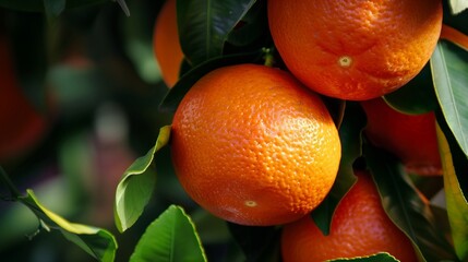 oranges on tree
