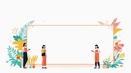 background with flowers