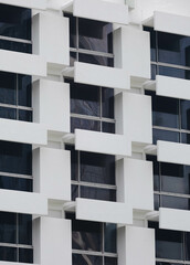 Close-up of a modern office building