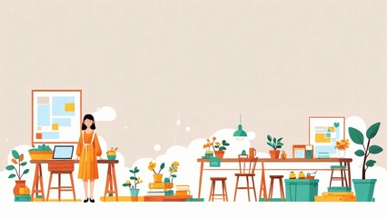 background with flowers