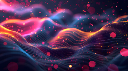 Abstract analysis visualization. Landing page wallpaper