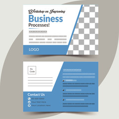 Postcard design template. For Corporate Business. Amazing and modern postcard design. stylish corporate postcard design.
