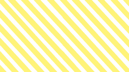 手描きの黄色と白の斜めストライプの背景 - シンプルでおしゃれなバナー - 16:9