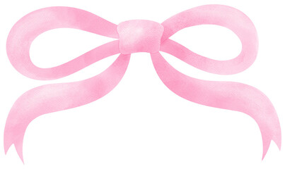 Title: cute kawaii pink coquette aesthetic ribbon bow clipart watercolor decoration illustration

