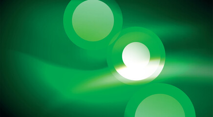 Shiny Light Neon Bubble Circles. Vector illustration For Wallpaper, Banner, Background, Card, Book Illustration, landing page