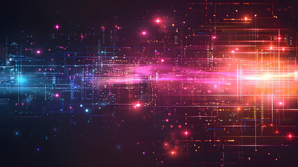 Obraz premium Abstract futuristic technology background. light line design