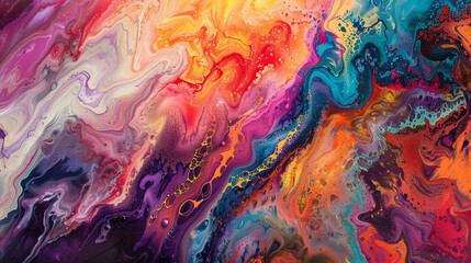 Sculpt an awe-inspiring canvas adorned with a dreamy fusion of soothing and vibrant hues